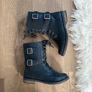self esteem combat boots
